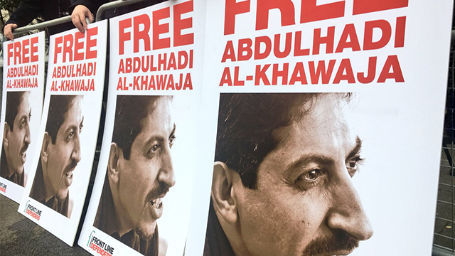 Activists stage protest calling for Al Khawaja’s release
