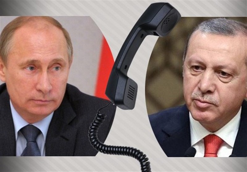 پیوٹن اور اردوغان کے درمیان ٹیلیفونک رابطہ