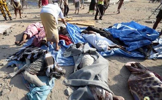 استشهاد 6 يمنيين لأسرة واحدة بغارة للعدوان في صنعاء