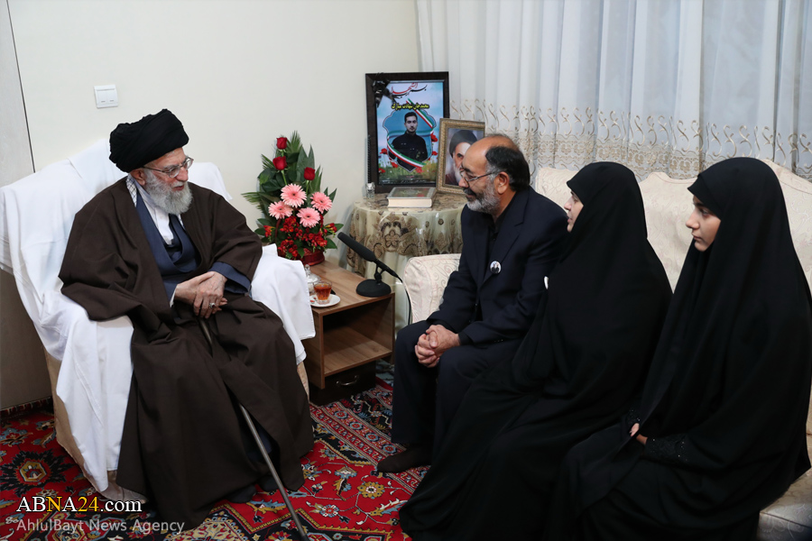 Imam Khamenei visits family of martyr Bayrami