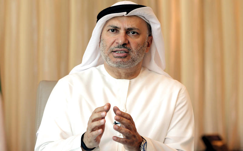 وزير الدولة للشؤون الخارجية في الإمارات: على تركيا أن تراعي السيادة العربية