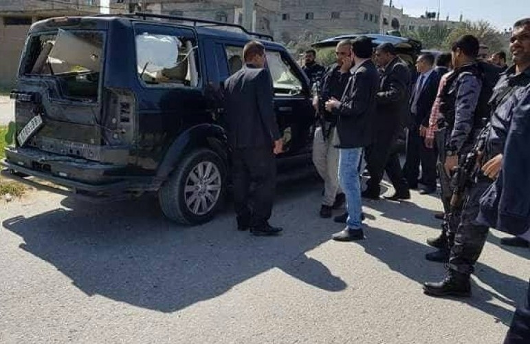 3 سيارات مفخخة تستهدف موكب رئيس الوزراء الفلسطيني في غزة 