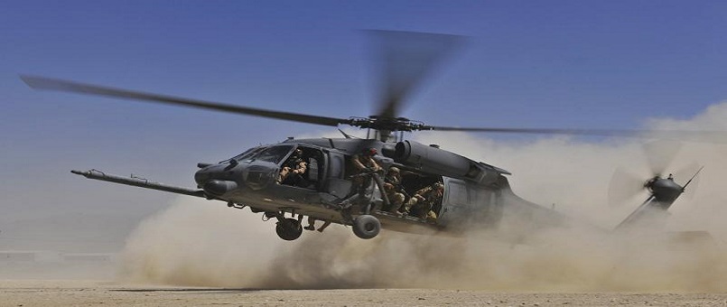 ABD askerlerini taşıyan helikopter Irak'ın batısında düştü