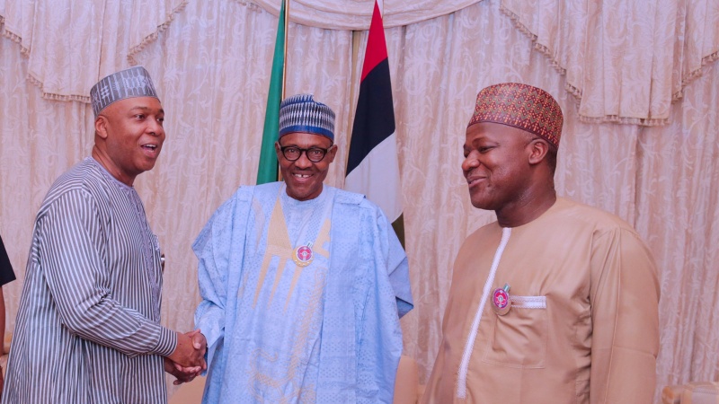 Buhari Ya Gana Da Shugabannin Majalisa