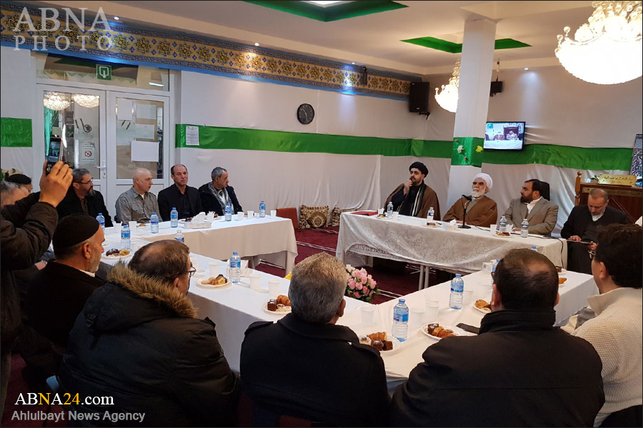 Secretary General of Ahlulbayt World Assembly visits Islamic Center of Imam Reza in Brussels / Pics