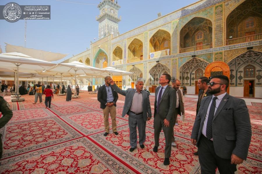 Sweden ambassador in Iraq: We respect holiness of Imam Ali Holy Shrine 
