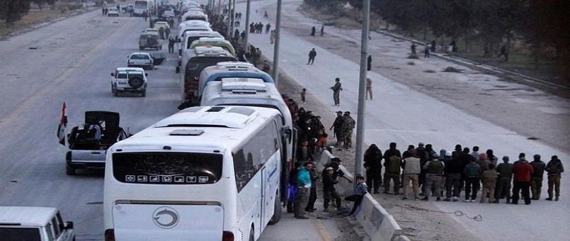 Doğu Guta’dan 632 terörist daha ayrıldı