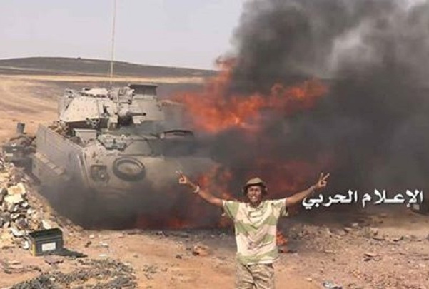 دك تجمعات للعدوان وتدمير آليتين بنجران وقنص في جيزان