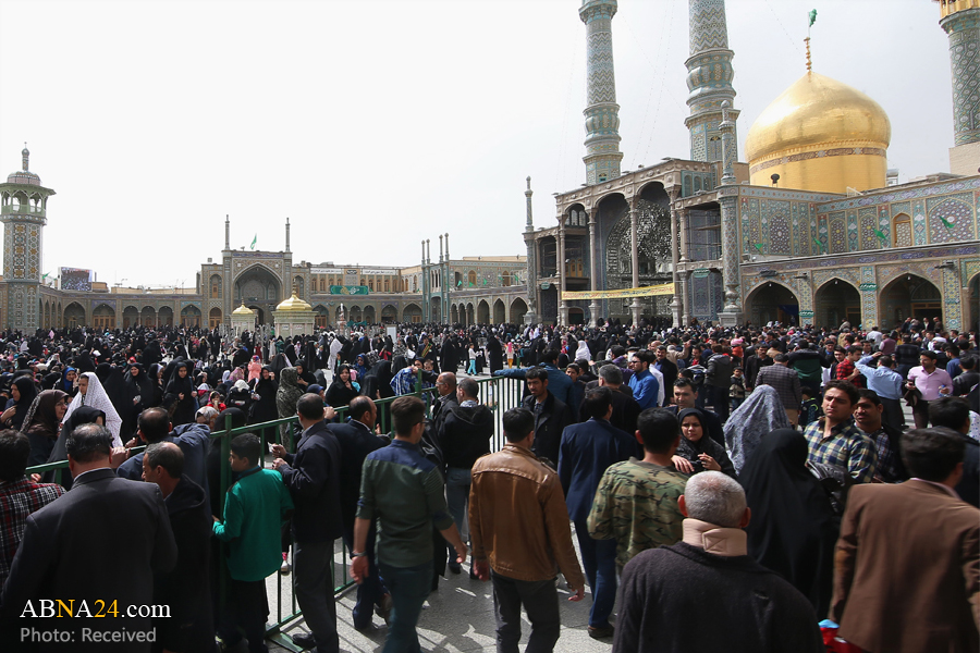 تقرير مصور/ زوار السيدة المعصومة (ع) في ايام عيد الربيع في قم المقدسة