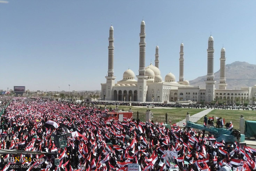 تقرير مصور/ تظاهرات واسعة في اليمن في الذكرى السنوية الثالثة للعدوان السعودي الغاشم