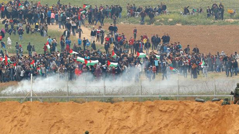 یوم الاض کی ریلی پر اسرائیلی حملہ، سیکڑوں فلسطینی شہید اور زخمی