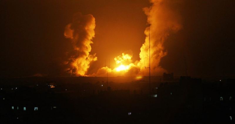 Zionist warplanes hit northern Gaza
