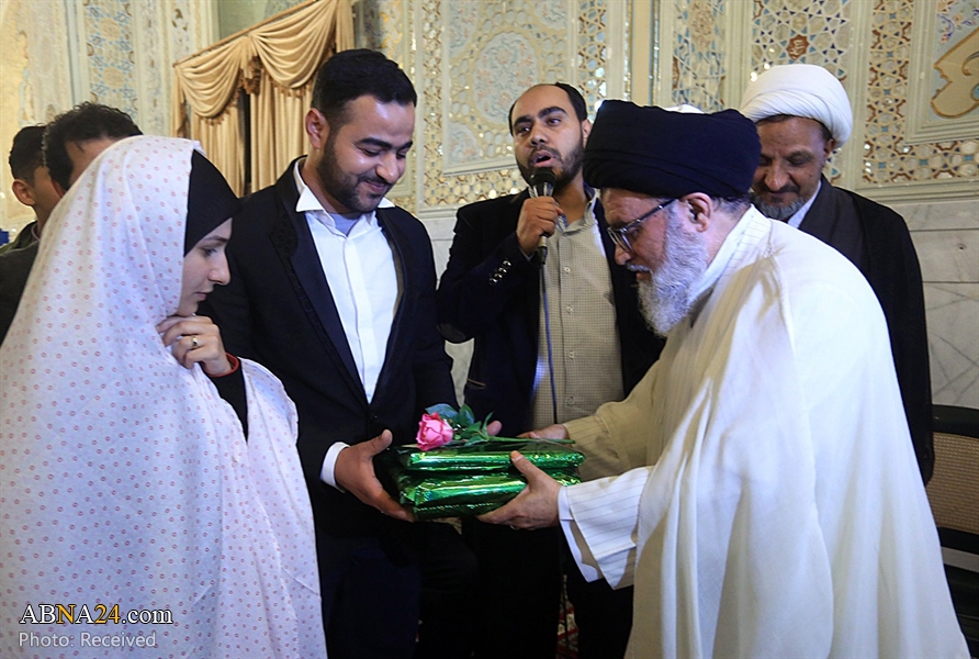 Six Muslim couples married at Imam Reza Holy Shrine / Photos