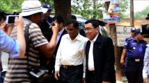 ျပည္ေထာင္စု၀န္ႀကီး ေဒါက္တာ၀င္းျမတ္ေအး ဘဂၤလားေဒ့ရွ္ ဒုကၡသည္စခန္းသုိ႔ သြားေရာက္ၾကည့္ရႈ