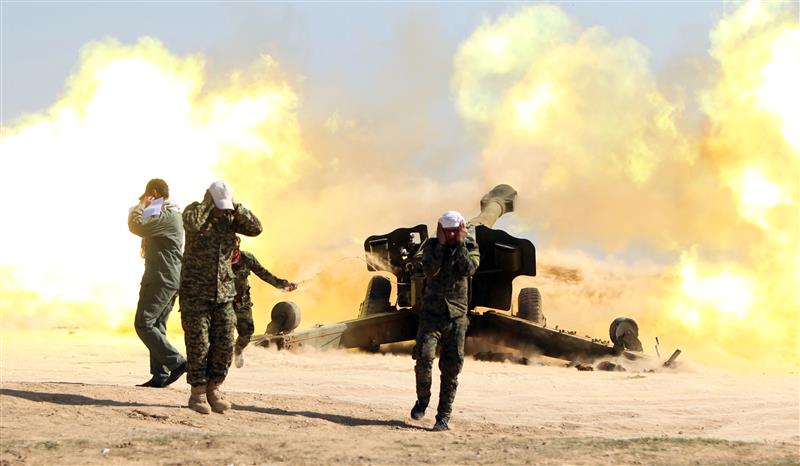 مدفعية الحشد الشعبي تقصف تجمعا لـ"داعش" داخل الأراضي السورية