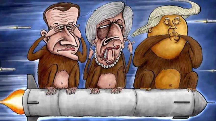 Caricature de The Guardian en réponse à l'agression en Syrie