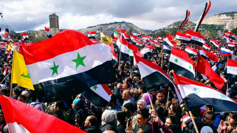 Warga Syria Berhimpun Sokong Presiden Assad