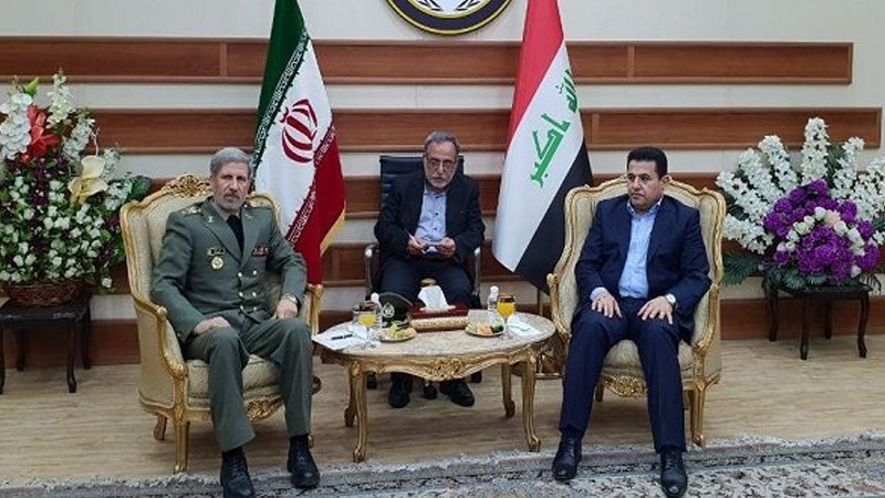 عراقی وزیر داخلہ سے ایرانی وزیر دفاع کی ملاقات