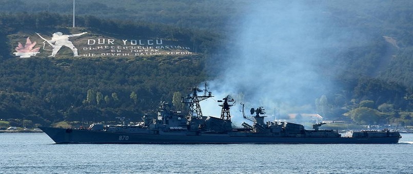 Rus savaş gemileri Akdeniz'e yol alıyor / Foto