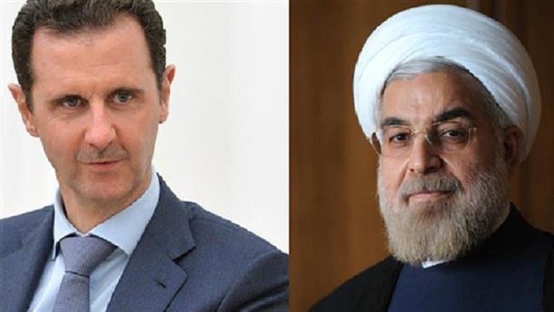 Presidente Rouhani felicita Pres. Assad sobre o Dia da Independência da Síria