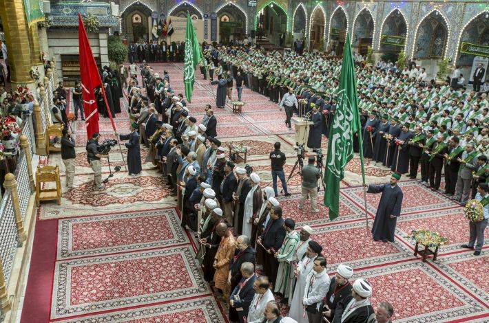 وفودٌ مثّلت (33) دولة تُشاطر خدّام أبي الفضل العبّاس (ع) في ذكرى مولده المبارك