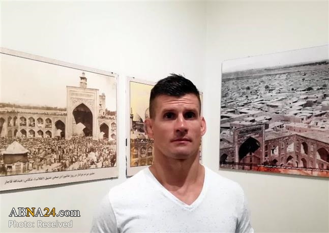 Hungarian judo champion visit Imam Reza holy shrine