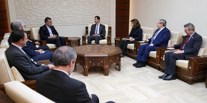 Le président al-Assad à Jaberi-Ansari : L’agression tripartite contre la Syrie ne réussira pas à mettre fin à la guerre contre l