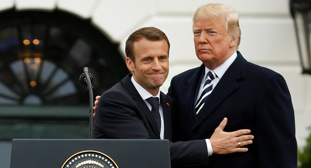 Macron defende acordo com Irã na presença de Trump e pede participação russa