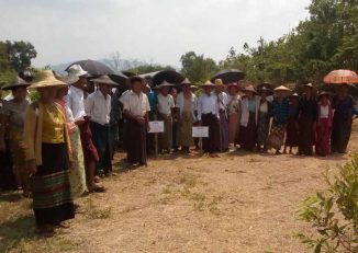 ေရနံပိုက္လိုင္းေၾကာင့္ ေျမယာဆံုး႐ႈံးခဲ့သည့္ေတာင္သူမ်ား က်ိန္စာတိုက္ဆႏၵျပ