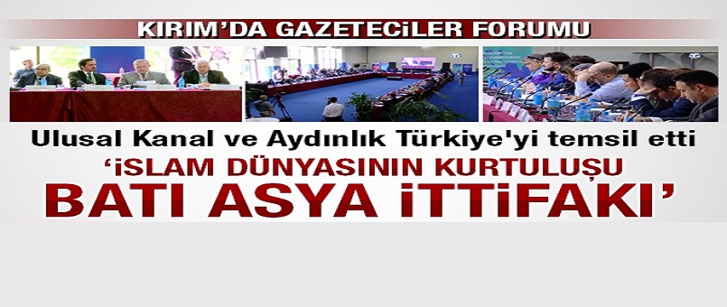 Kırım’da gazeteciler forumu