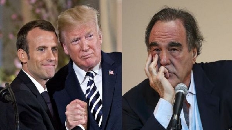 Oliver Stone qualifica a visita de Macron a Trump como deprimente