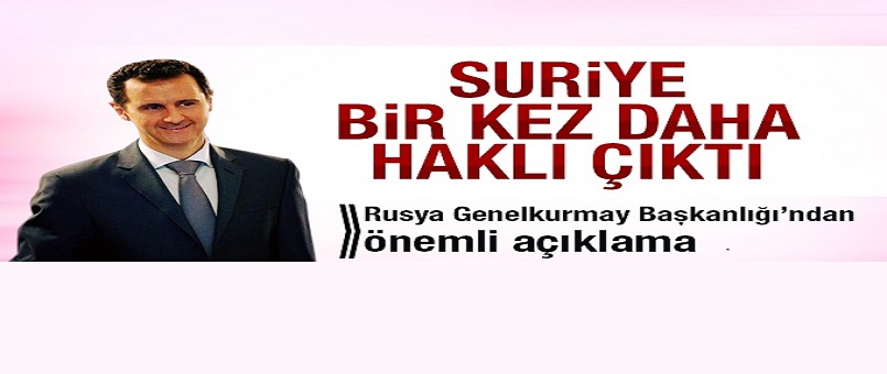 Suriye bir kez daha haklı çıktı