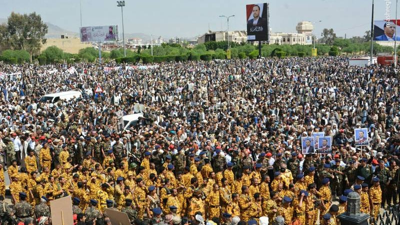 An Gudanar Da Janazar Shugaban Majalisar Koli Ta Siyasa Ali Samad A San'a Ta Yeman