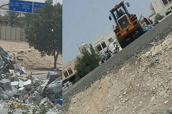 Al Khalifa forces raze recently reconstructed Shiite mosque