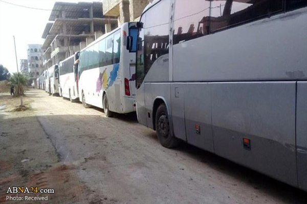 Syria: 32 buses carrying terrorists from southern Damascus