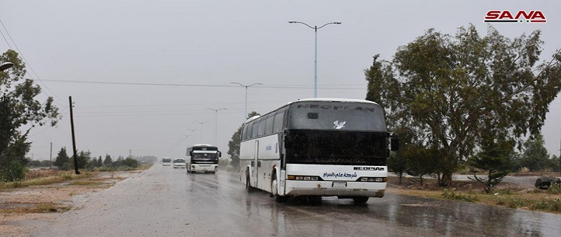 Humus ve Hama’dan teröristlerin tahliyesi başladı