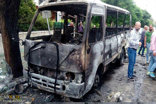 Syria: Two civilians martyred, 14 injured in terrorist attacks in Damascus/ Pics