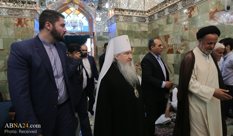 تقرير مصور/ ممثل بطريرك موسكو يزور حرم السيدة المعصومة (ع)