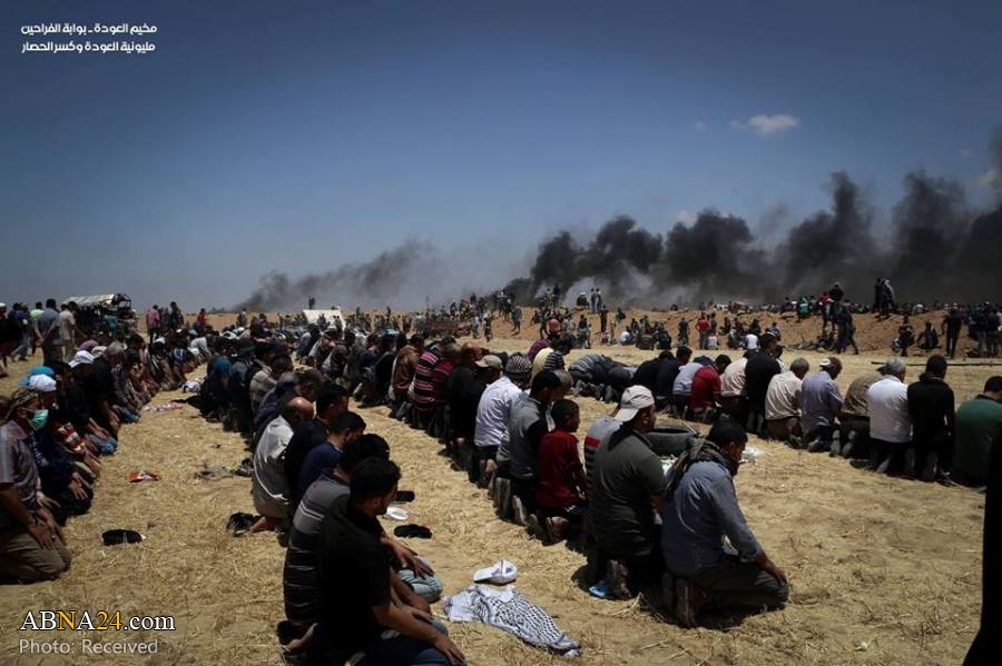 Photos 2: Armed-to-the-teeth Israeli forces brutally attack Palestinians in Gaza - 59 martyred - 14th May 2018