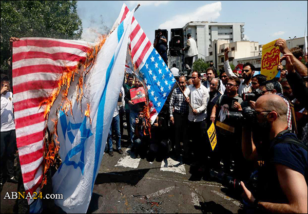 مسيرة حاشدة في طهران تنديدا بمجازر الكيان الصهيوني + (صور)
