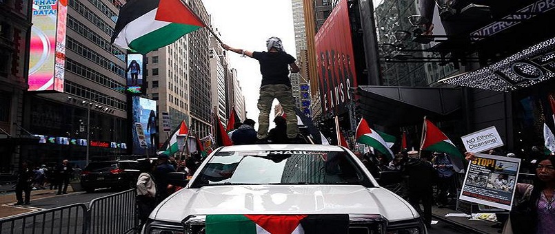 Gazze katliamı New York'ta protesto edildi / Foto