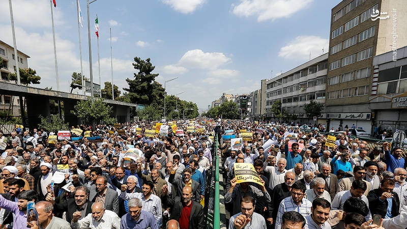 ایران بھر میں فلسطینی عوام کے ساتھ یکجہتی اور اسرائیل کے خلاف شدید غم و غصہ کا اظہار