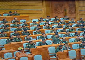 လူ႔အခြင့္အေရးေကာ္မရွင္အစီရင္ခံစာအေပၚေဆြးေႏြးခ်က္ တပ္မေတာ္သားအမတ္ကန္႔ကြက္