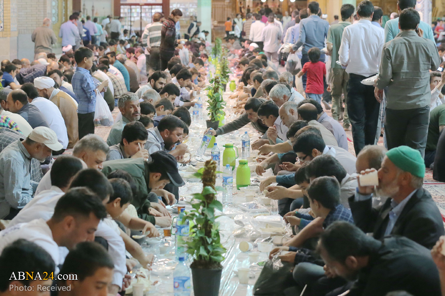Photos: Simple Iftar banquet at Sayyida Masoumah Holy Shrine in Qom