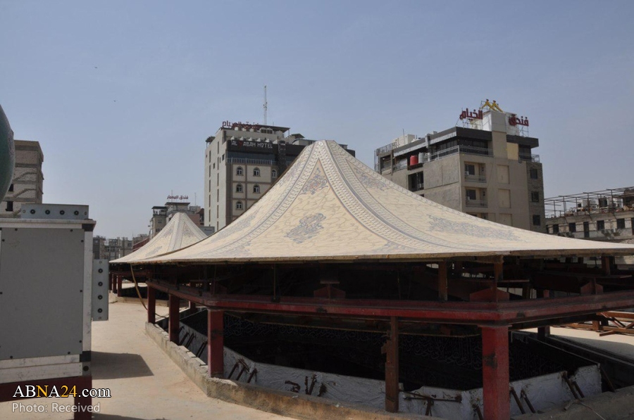 Completion of Imam Hussain’s camp roofing project reached 85% / Photos
