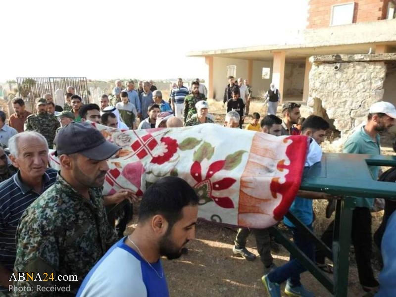 Photos: Syrian 15-year old boy shot martyred by Daesh sniper in Shiite besieged town of Fuah and Kefraya
