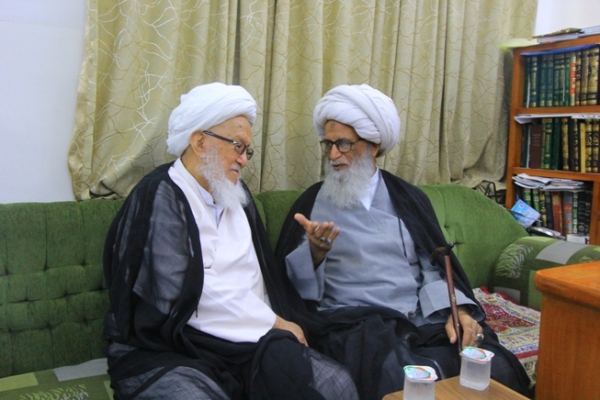 المرجع النجفي يلتقي بالمراجع السيستاني والحكيم والفياض