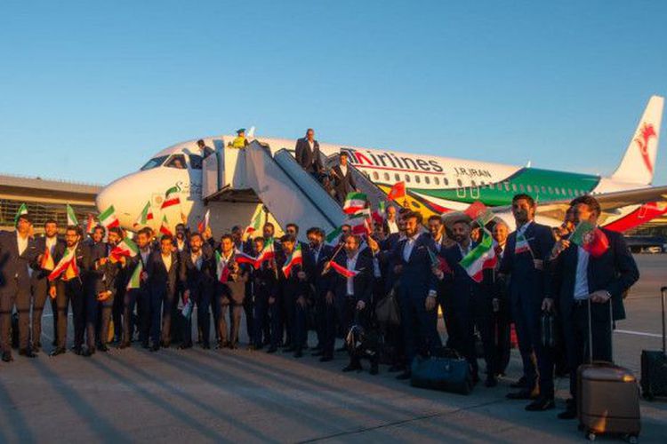 Timnas Iran, Kontestan Piala Dunia 2018 yang Tiba Pertama di Rusia