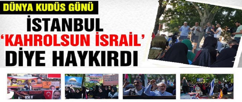 İstanbul 'Kahrolsun İsrail' Diye Haykırdı / Foto