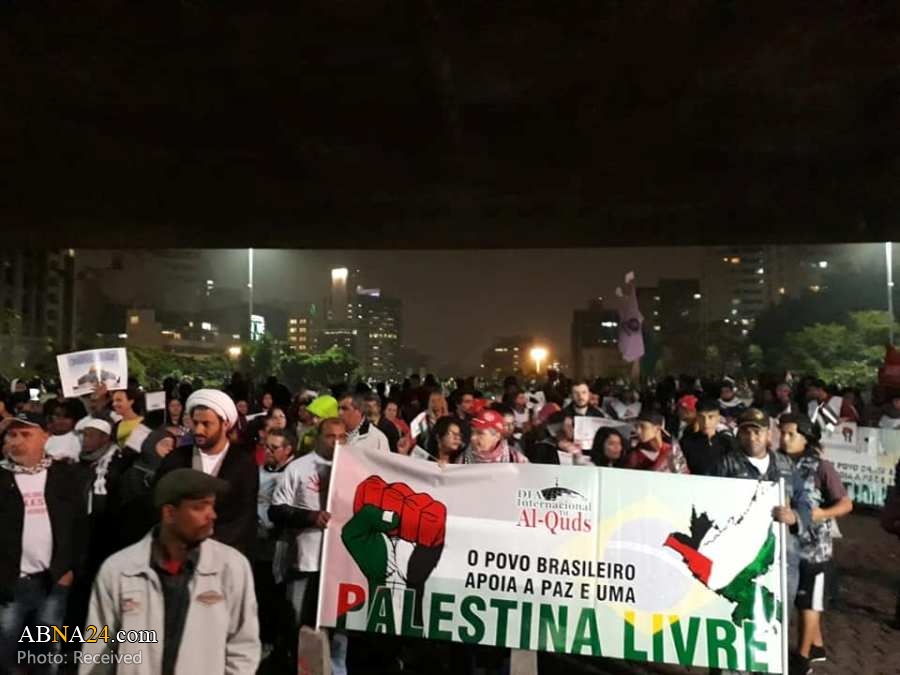 تقرير مصور/ مسيرات في ساو باولو  البرازيلية بيوم القدس العالمي 